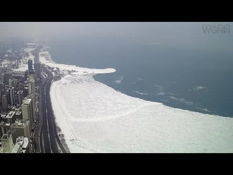 Lake Michigan Begins to Unfreeze