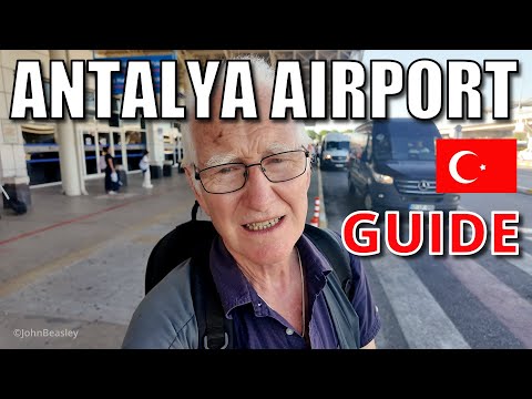Antalya Airport, Turkey, guide to transferring between terminals and public transport into city.