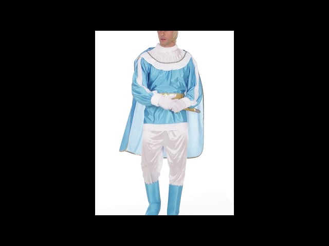 Vídeo relacionado con Spooktacular Creations Disfraz de libro de cuentos para hombres adultos, disfraz de príncipe azul para Halloween, fiesta de disfraces, juego de rol de cosplay-L