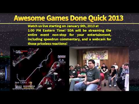 Awesome Games Done Quick 2013 Promo Video - An SDA Charity Marathon