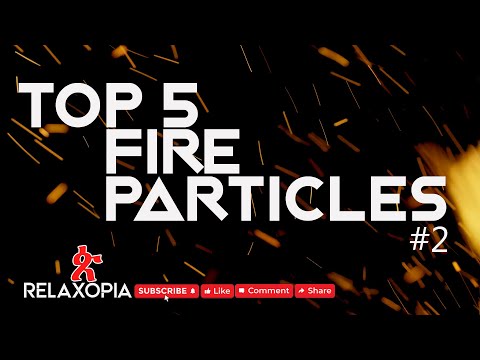 Top 5 Fire Particles, Sparks Overlay, Black Screen Motion Graphics HD Stock Footage - NoCopyright #2