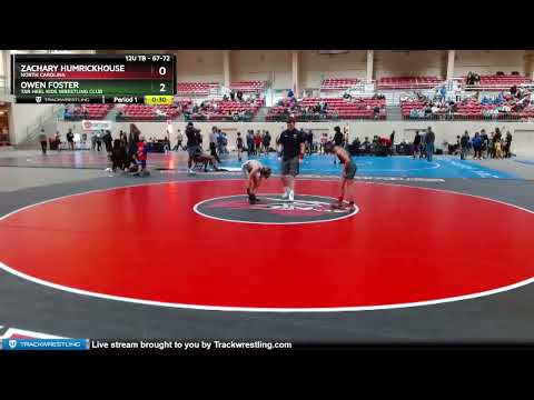 67-72 Lbs Round 2 - Zachary Humrickhouse, North Carolina Vs Owen Foster, Tar Heel Kids Wrestling C