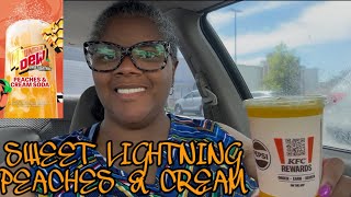 SLAYTEMBER DAY 3: KFC’s SWEET LIGHTNING PEACHES 🍑 & CREAM SODA REVIEW #THEREVIEWQUEEN #SLAYTEMBER 