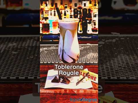 Toblerone Cocktail. A Decadent Blend of Swiss Chocolate and Liqueurs