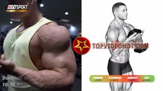 những b&agrave;i tập tay trước vs tạ đơn
