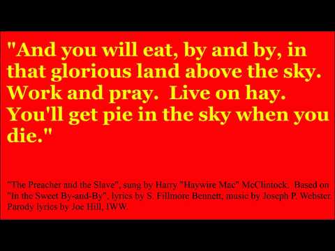 Harry McClintock, "The Preacher and the Slave"