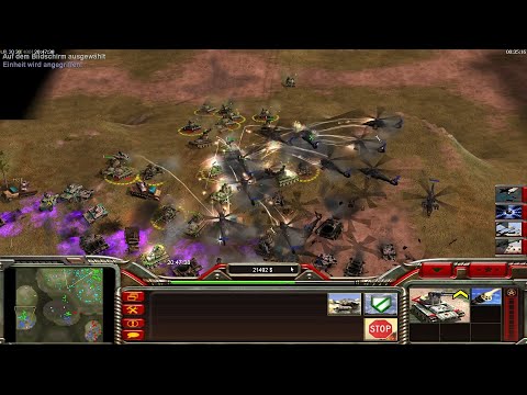 C&C Generals Zero Hour 2v2v2 Defcon [difficult Game!] das ist ein Gemetzel das sind keine Noobs!!!😓😲