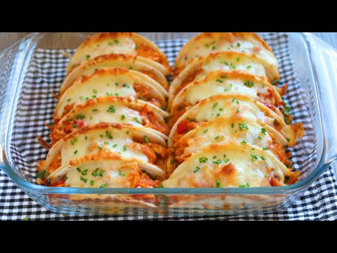 Tacos de pollo y queso