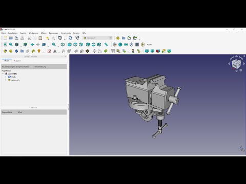 FreeCAD 0.20 2022 Clamp Mini Bench Vice