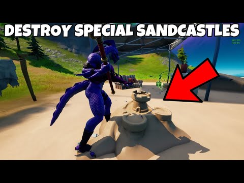 Destroy Special Sandcastles Location Guide | Fortnite Week 10 XP Challenge Guide
