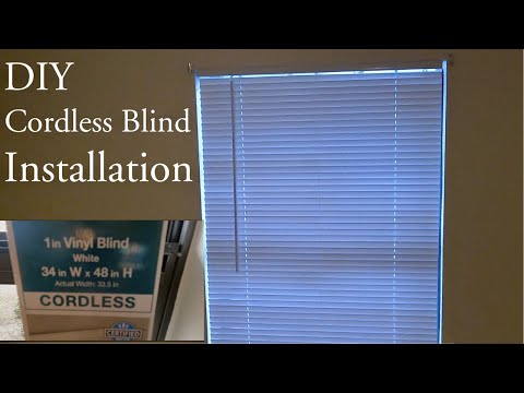 How to Install Cordless 1 inch Vinyl Blinds - 34 in W x 48 H