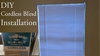 How to Install Cordless 1 inch Vinyl Blinds - 34 in W x 48 H