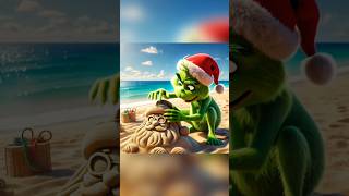 They Destroyed the Sand Santa the Grinch Made.💔🎅