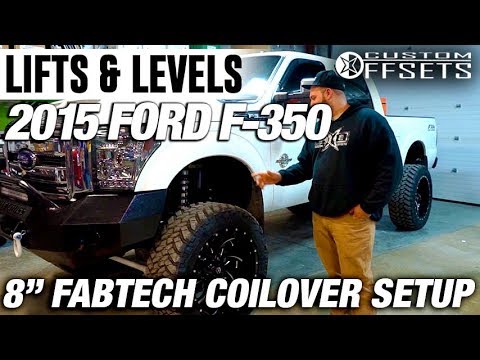 Lifts & Levels: F 350 8" Fabtech Coilover Setup on 6" RCX