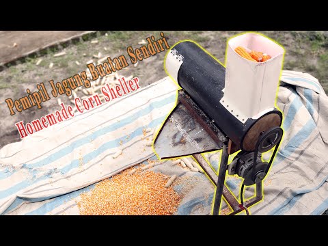 An Easy Homemade Corn Sheller / Thresher Machine | From Washing Machine Motor
