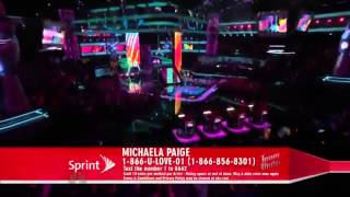 [Full] The Voice US 2012 season 3 - Live Playoffs - Michaela Paige: &quot;Blow Me (One Last Kiss)&quot;