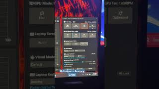 G-Helper Best Optimized Settings #asus #gaminglaptop #pcgaming #overheating #202