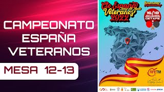MESA 9-16 - CTO. ESPAÑA VETERANOS COMUNIDADES AUTONOMAS - DOMINGO MAÑANA