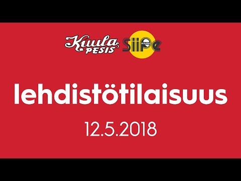 Lehdistötilaisuus: Kuula - SiiPe 12.5.2018