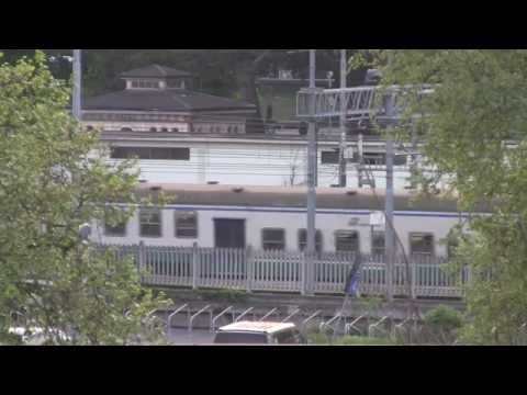 E464 Trenord+5 piano ribassato XMPR, E464+6 2 piani - Monza 17/04/2015