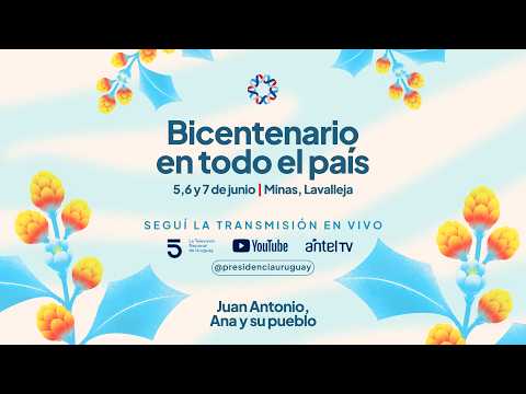 SPUNTONE y MENDARO con MARIANO MARTINEZ | Bicentenario 5 de junio. Minas, Lavalleja.