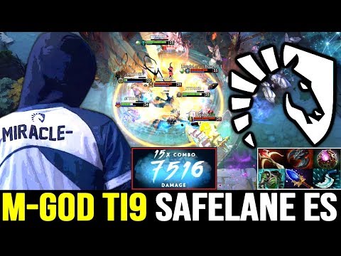 MIRACLE 7500 DMG Combo!! M-GOD Carry Earthshaker - Team Liquid vs KG TI9 Dota 2