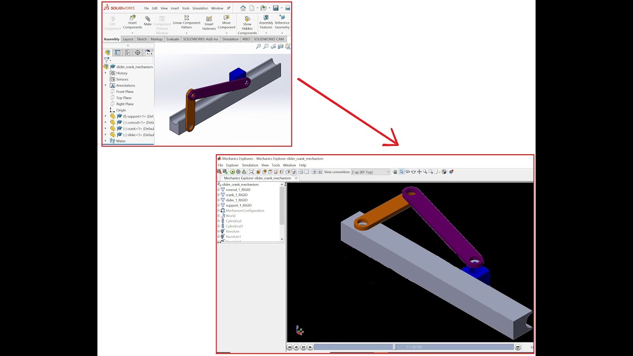 MATLAB Simscape Multibody Linker for SolidWorks