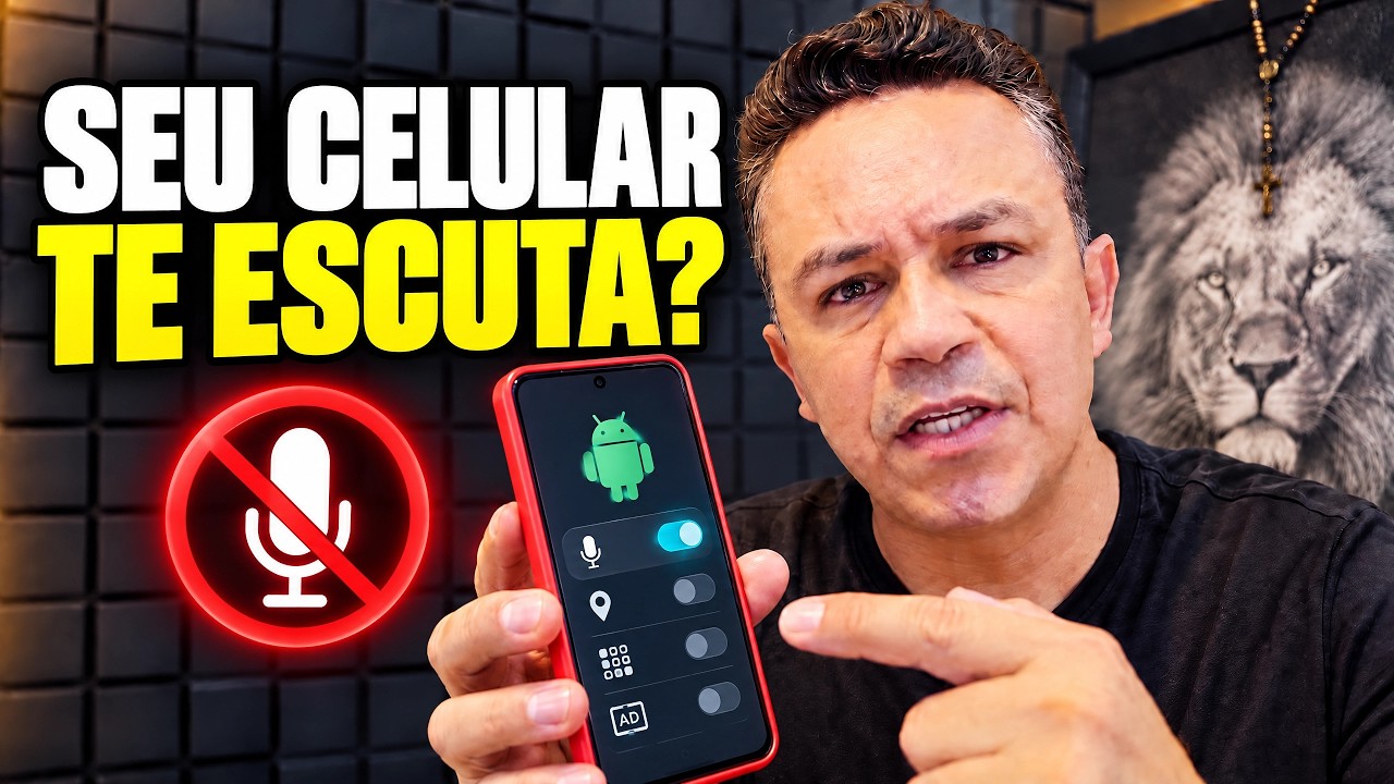 ALERTA! Seu Celular Ouvindo TUDO 😱 ESPIÃO Oculto no Android? DESATIVE AGORA!
