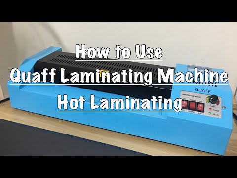 How to Use Quaff Laminating Machine | Hot Laminating | Where to buy Quaff Laminating Machine 🤖
