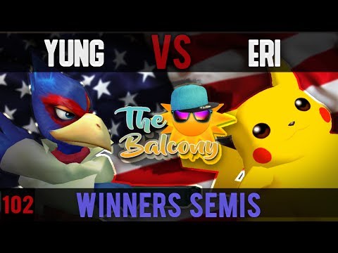 Melee @ the Balcony 102 - Winners Semis ft. PEPIS|Yung! (Falco) VS Eri (Pikachu)