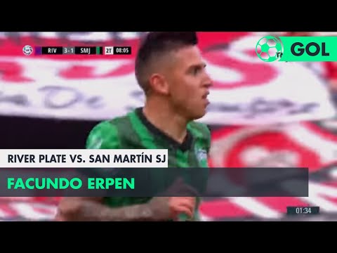 Facundo Erpen (3-1) River Plate vs San Martín SJ | Fecha 5 - Superliga Argentina 2018/2019