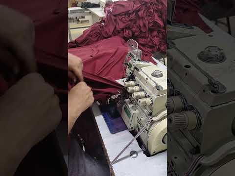 Overlock sewing machine. neck joint t shirt. #sewing #overlocksewingmachine #sewingmachine