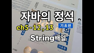 [자바의 정석 - 기초편] ch5-12,13 String배열