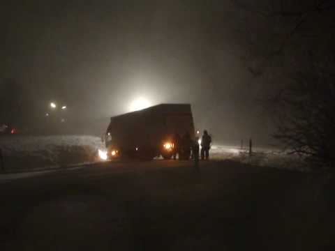 A1/Hamburg-Öjendorf: LKW stellte sich quer in Auffahrt (05.03.10)