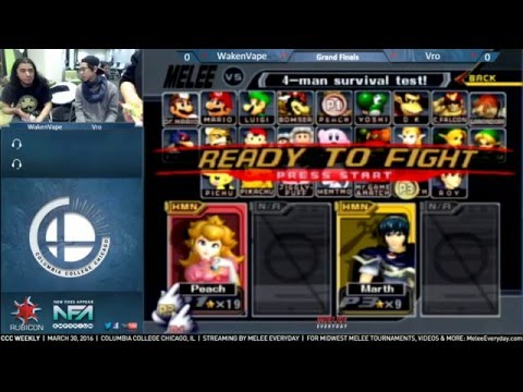 CCC Weekly [3/30/16] - WakenVape (Peach) vs. ME | Vro (Marth) - SSBM - Grand Finals