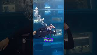 Deepest Pool In The World 🤯🏊🏾‍♂️ #dubai #pool #travel
