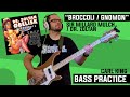 Sir Millard Mulch: Broccoli / Gnomon (Carl King Bass Practice Video)