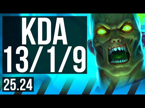 BRAND vs SYNDRA (MID) | Unsealed Spellbook, Good KDA: 13/1/9 | KR Challenger | 25.24