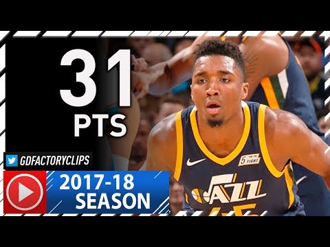 Donovan Mitchell Full Highlights vs Thunder (2017.12.05) - 31 Pts