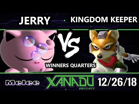 S@X 282 SSBM - Jerry (Jigglypuff) Vs. Kingdom Keeper (Fox) Smash Melee Winners Quarters