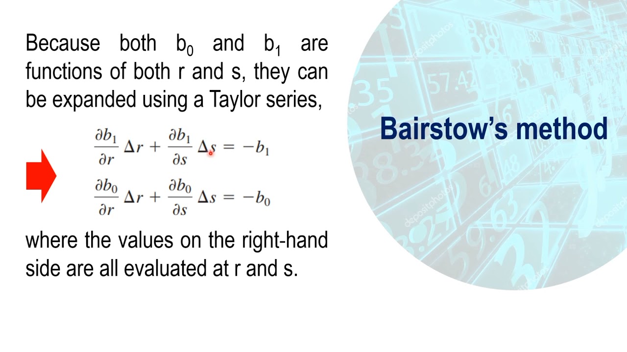 Numerical Methods: Bairstow's Method
