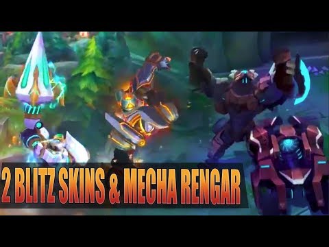 LANCER PARAGON, LANCER ROGUE BLITZCRANK & MECHA RENGAR GAMEPLAY PREVIEW - League of Legends
