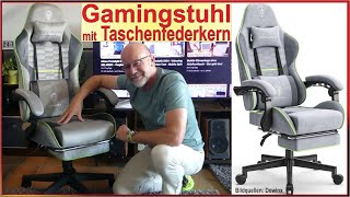 Dowinx Gamerstuhl & Home Office Bürostuhl - Montage Funktionen Test - Günstiger Gamingstuhl