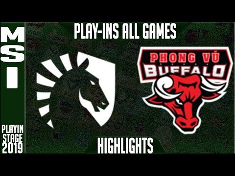 TL vs PVB Highlights ALL GAMES | MSI 2019 Play-in Knockouts | Team Liquid vs Phong Vu Buffalo
