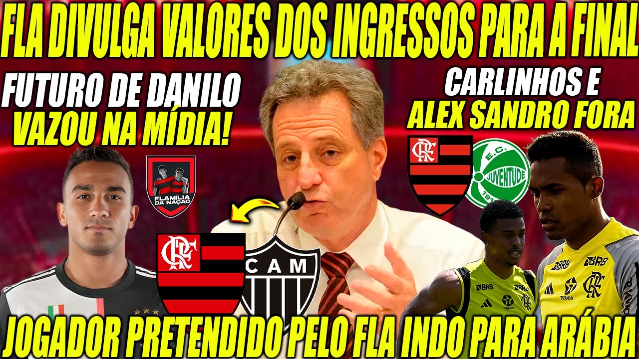 FUTURO DE DANILO VAZA NA MÍDIA / PREÇO DOS INGRESSOS DA FINAL REVOLTA TORCEDORES / TIME DEFINIDO