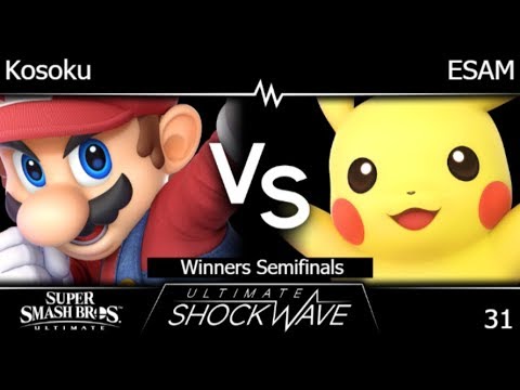 USW 31 - Kosoku (Mario) vs PG | ESAM (Pikachu) Winners Semifinals - SSBU