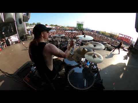 Bleed From Within - I Am Damnation Drum Cam - Live in Athens