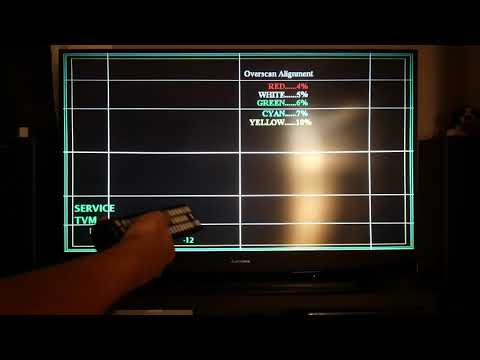 Mitsubishi DLP TV Picture Overscan Alignment