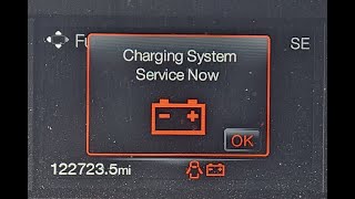 HOW TO FIX: F150 "Charging System Service Now" - EASY!!