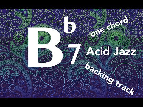 Bb7 one chord Funky/Acid Jazz Backing Track (for all instruments)